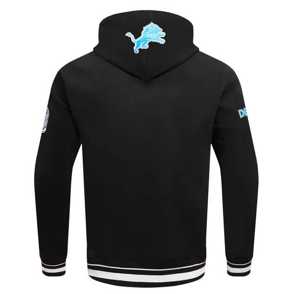 Detroit Lions Script Tail Rib FLC PO Hoodie - Image 3