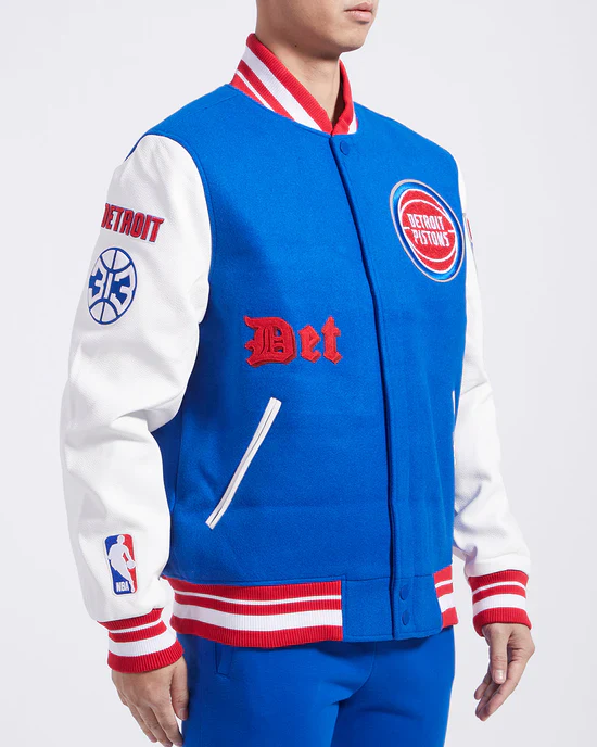 DETROIT PISTONS OLD ENGLISH RIB WOOL VARSITY JACKET BDP6515566-RYR - Image 3