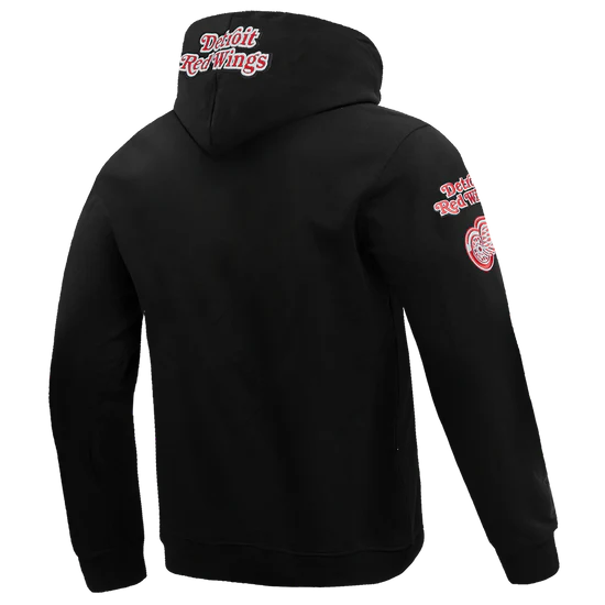 DETROIT RED WINGS CLASSIC CHENILLE DK PO HOODIE HDR561019-BLK - Image 3