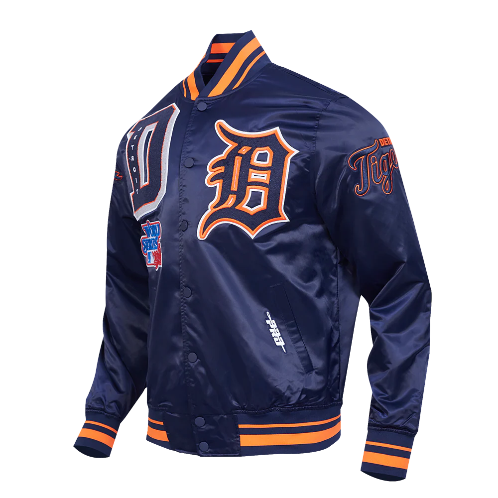 DETROIT TIGERS MASH UP RIB SATIN JACKET LDT633397-MOM - Image 2
