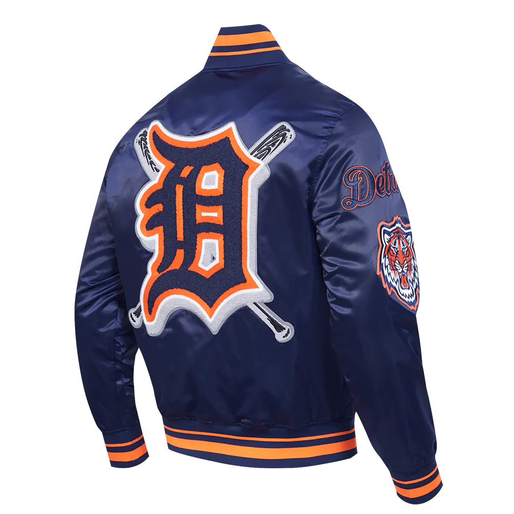 DETROIT TIGERS MASH UP RIB SATIN JACKET LDT633397-MOM - Image 4