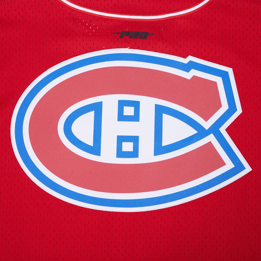 MONTREAL CANADIENS CLASSIC MESH BUTTON DOWN SHIRT HMC166904-RED - Image 6