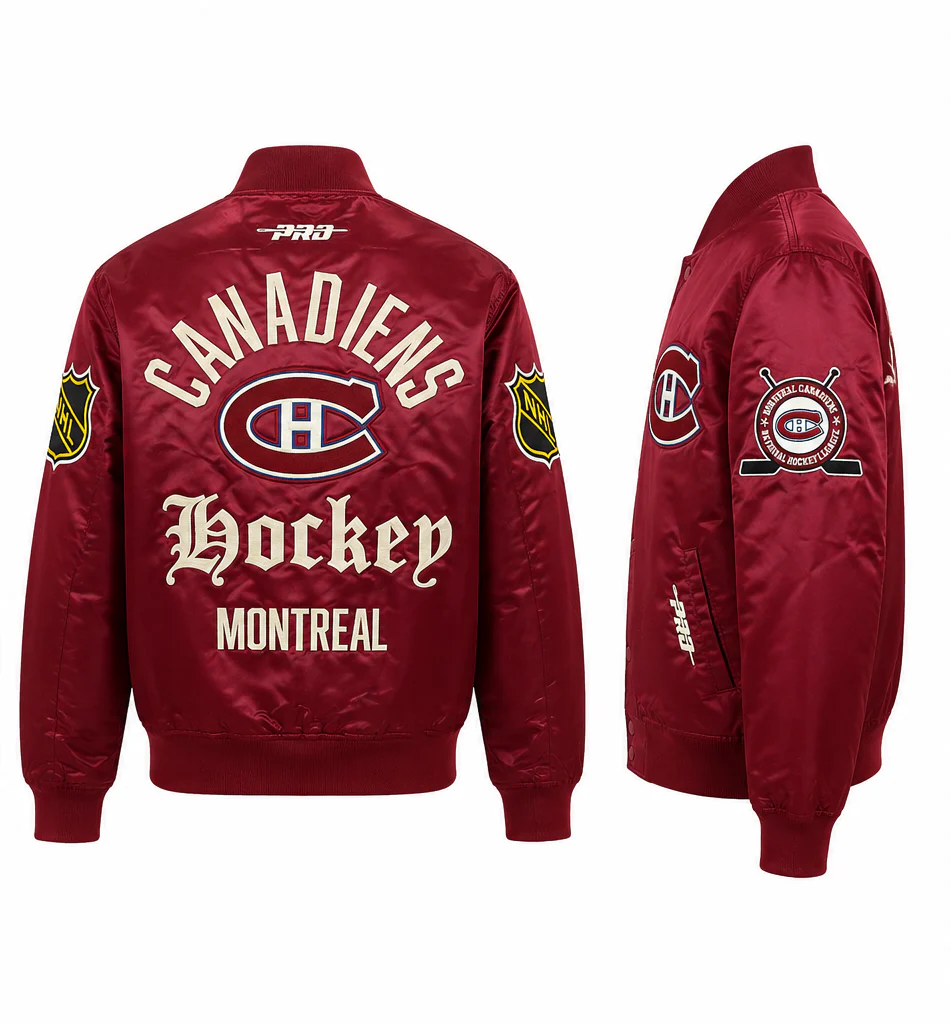 MONTREAL CANADIENS MODERN ORIGINALS M SATIN JACKET HMC667831-CRD - Image 2