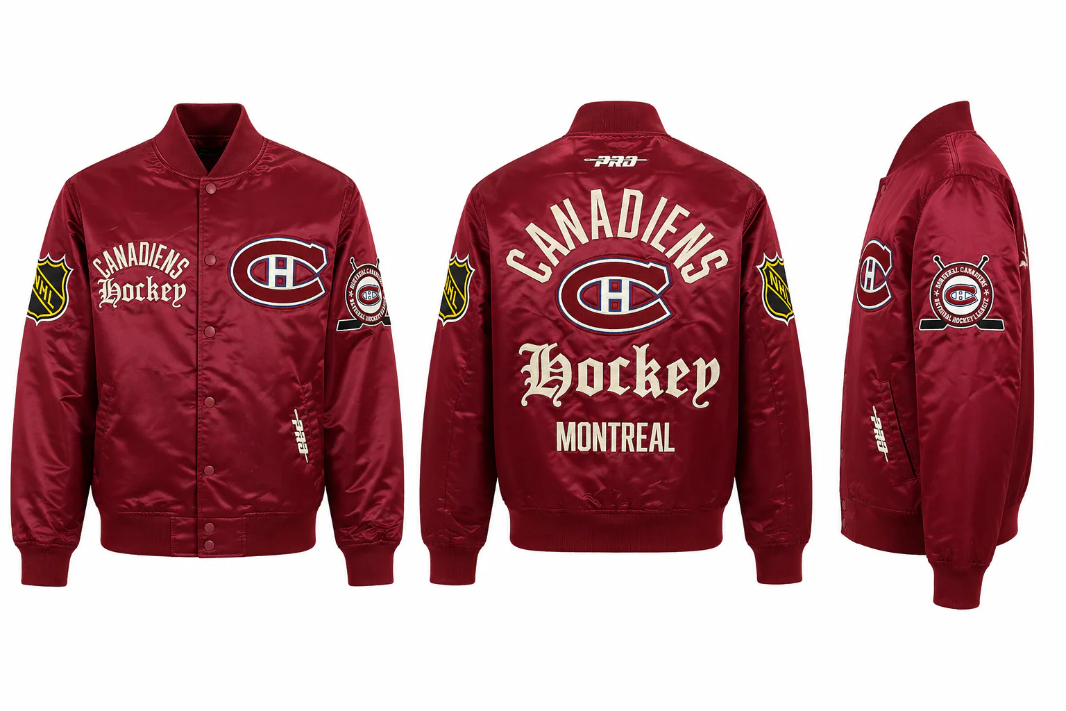 MONTREAL CANADIENS MODERN ORIGINALS M SATIN JACKET HMC667831-CRD - Image 3