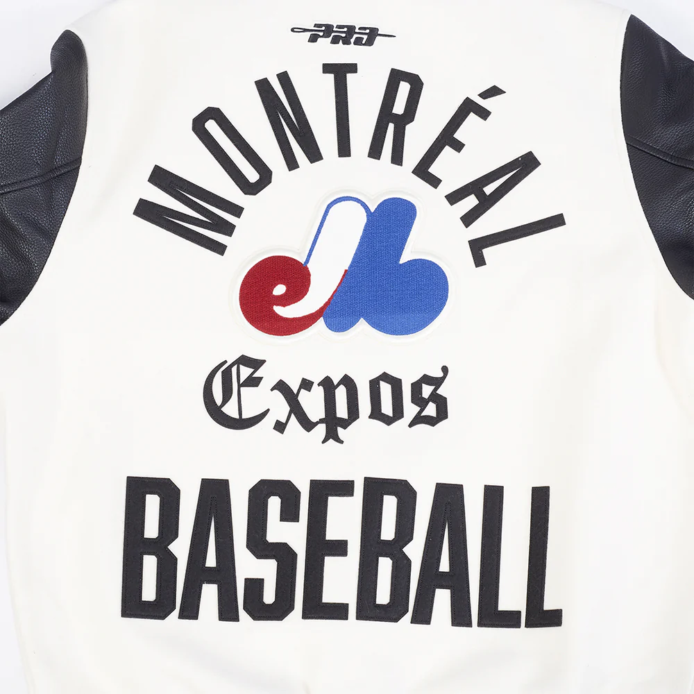 MONTREAL EXPOS MODERN ORIGINALS M RIB WOOL VARSITY JACKET LME6314211-EBK - Image 8