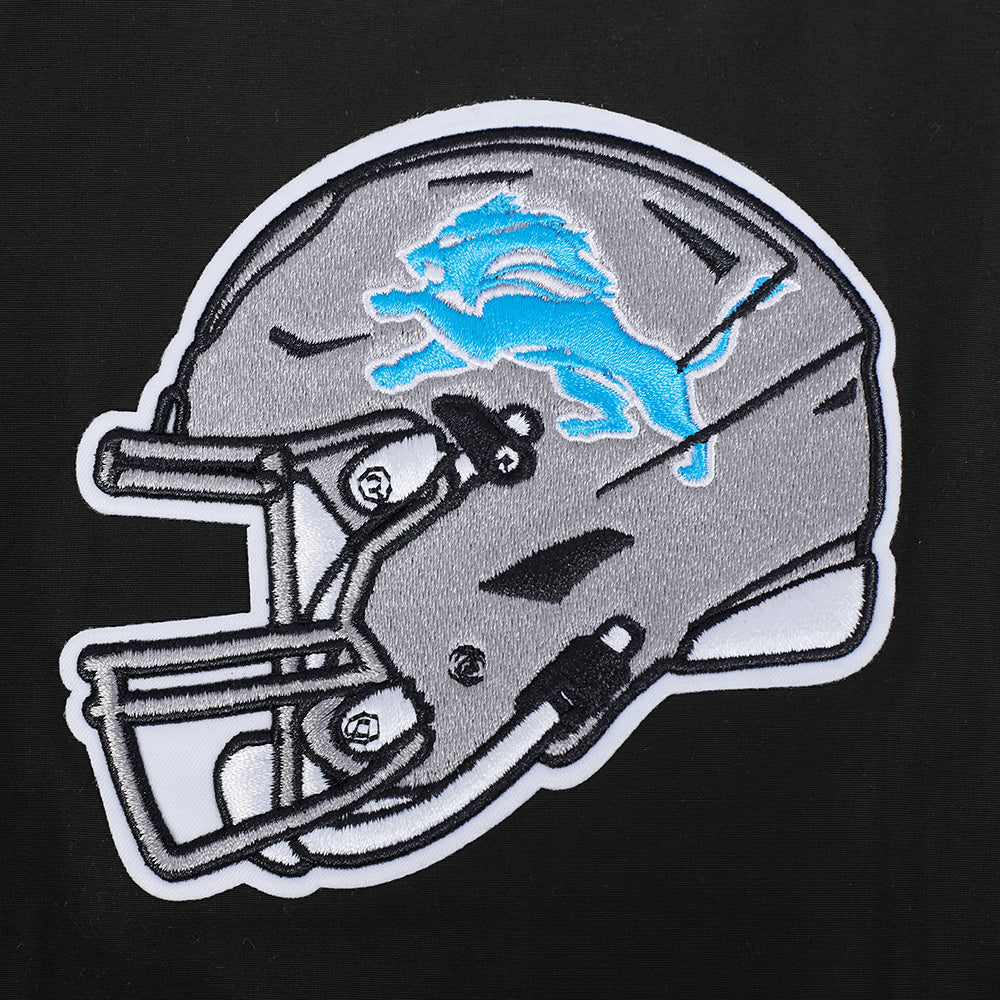 NFL DETROIT LIONS CLASSIC WIND SUIT MEN'S WOVEN FULL ZIP PULLOVER HOODIE FDL5410693-BLK - Image 7