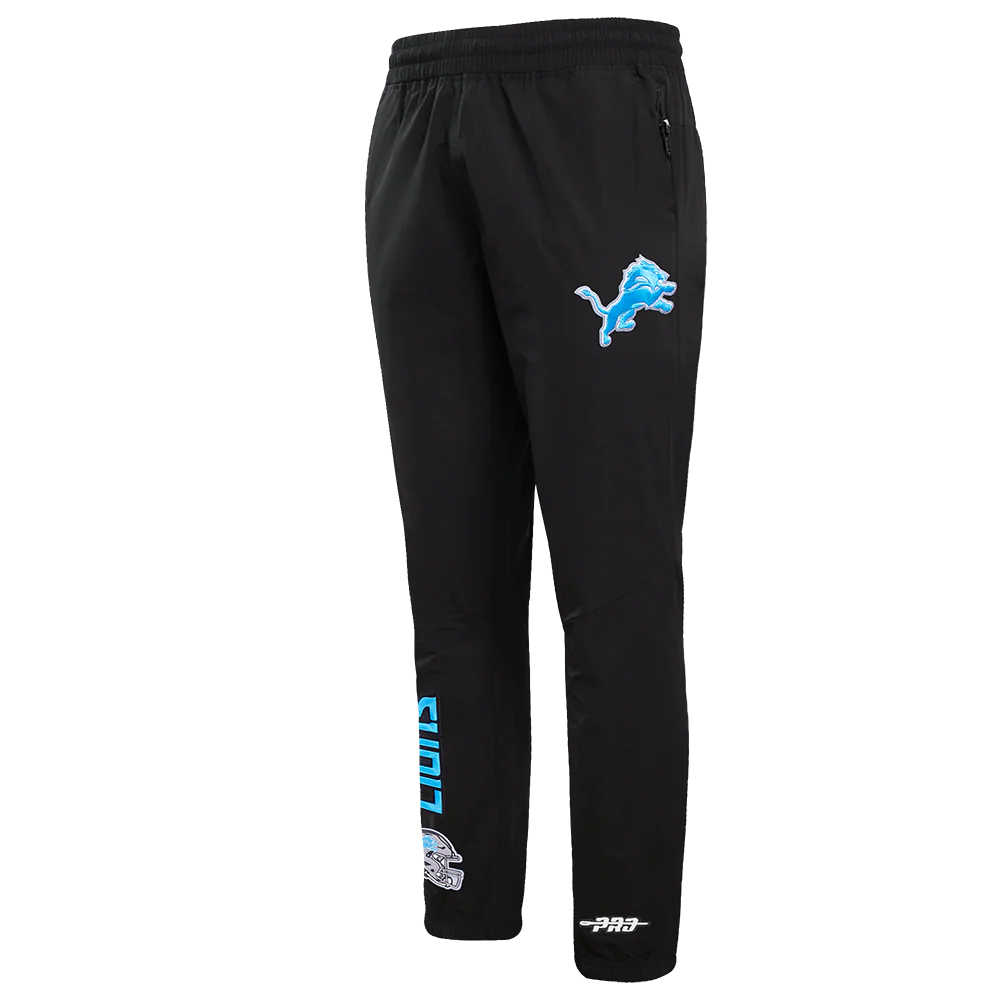 NFL DETROIT LIONS CLASSIC WIND SUIT MEN'S WOVEN PANT FDL4410694-BLK