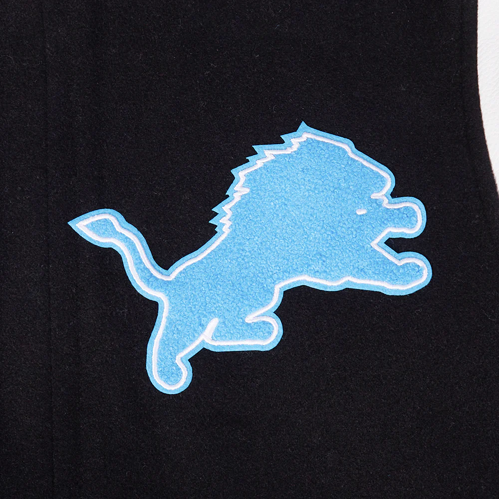NFL DETROIT LIONS DETROIT LIONS BEST OF M RIB WOOL VARSITY JACKET FDL6411037-BLW - Image 3