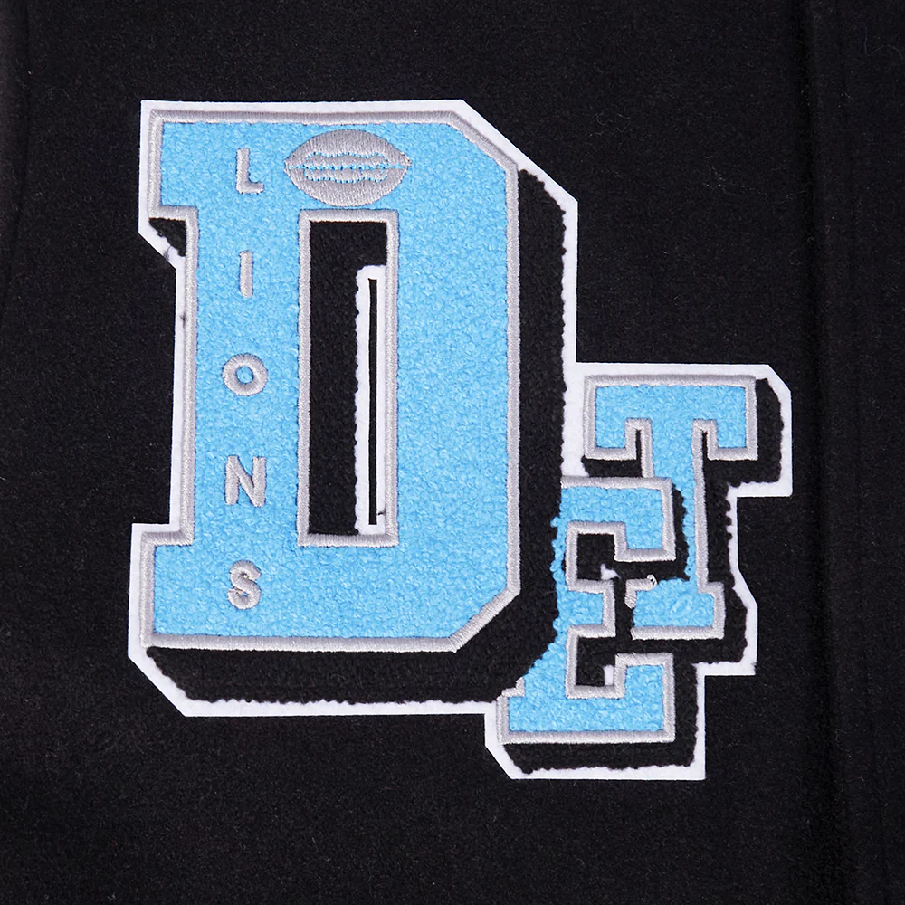 NFL DETROIT LIONS DETROIT LIONS BEST OF M RIB WOOL VARSITY JACKET FDL6411037-BLW - Image 9