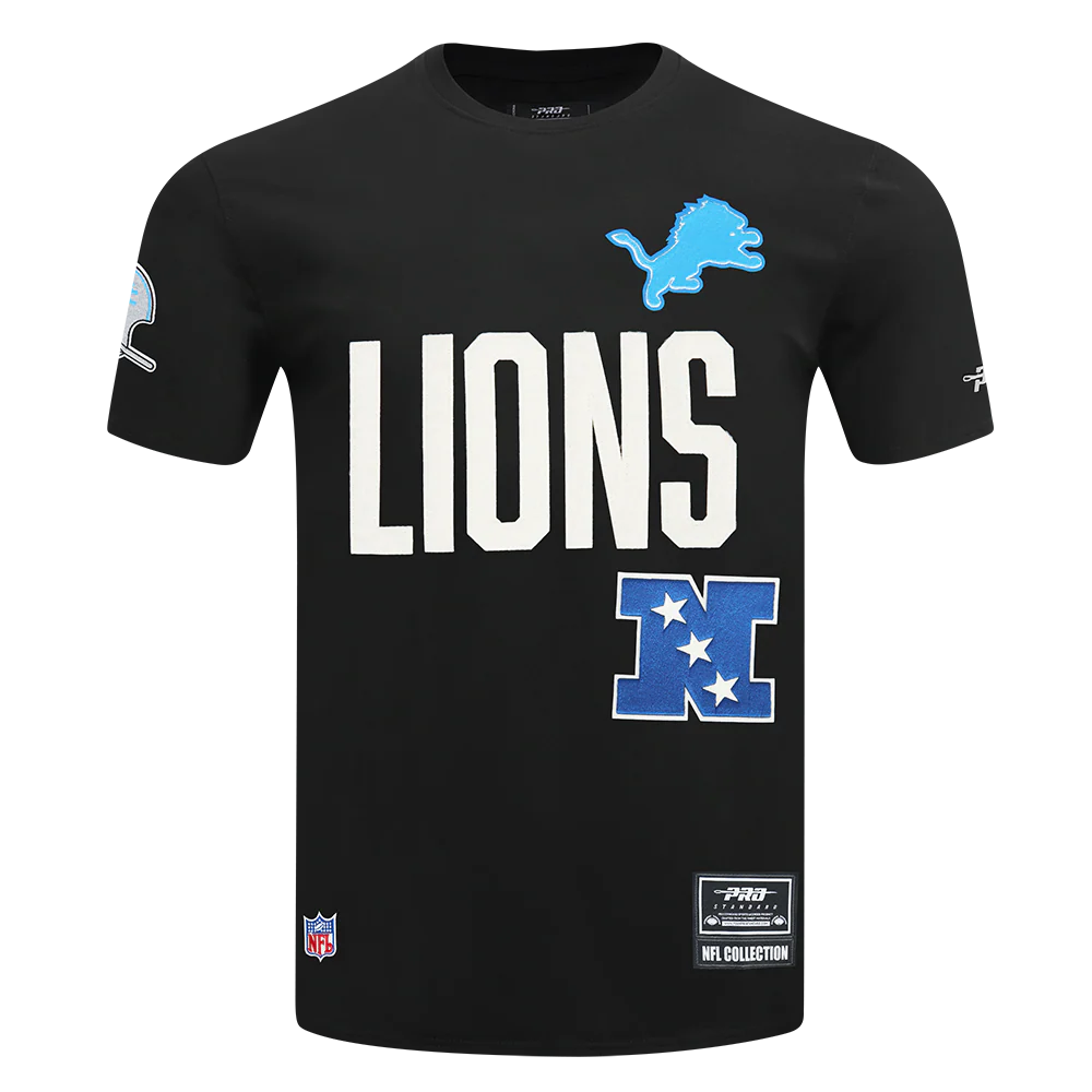 NFL DETROIT LIONS DETROIT LIONS MODERN ORIGINALS M SJ TEE FDL1411162-BLK