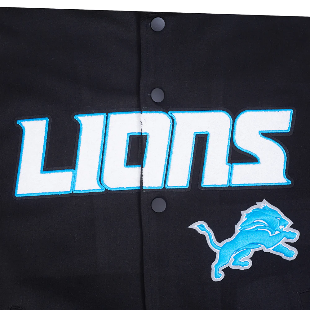 NFL DETROIT LIONS PRO GAME DAY MEN'S DBL KNIT JACKET FDL6411194-BSW - Image 6
