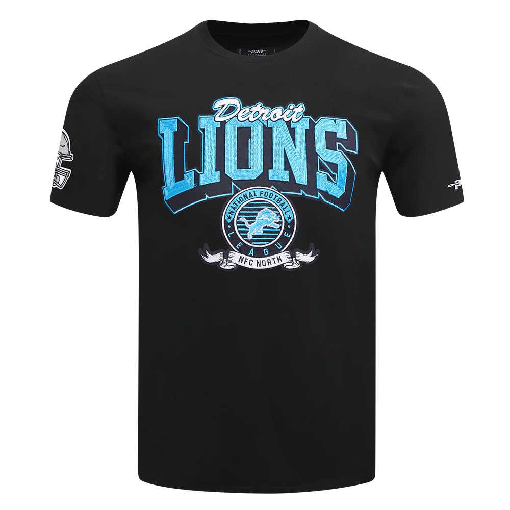 NFL DETROIT LIONS TEAM BADGE MEN'S SJ TEE FDL1411047-BLK