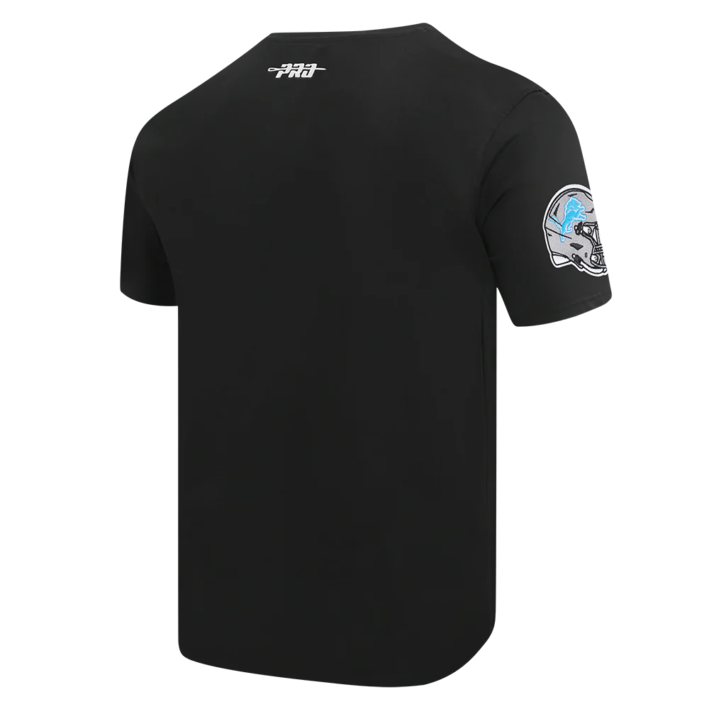 NFL DETROIT LIONS TEAM BADGE MEN'S SJ TEE FDL1411047-BLK - Image 4