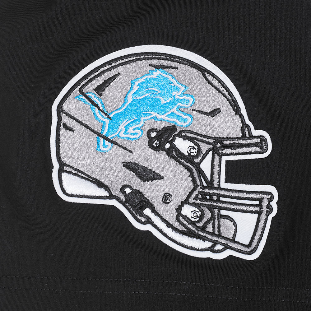 NFL DETROIT LIONS TEAM BADGE MEN'S SJ TEE FDL1411047-BLK - Image 5