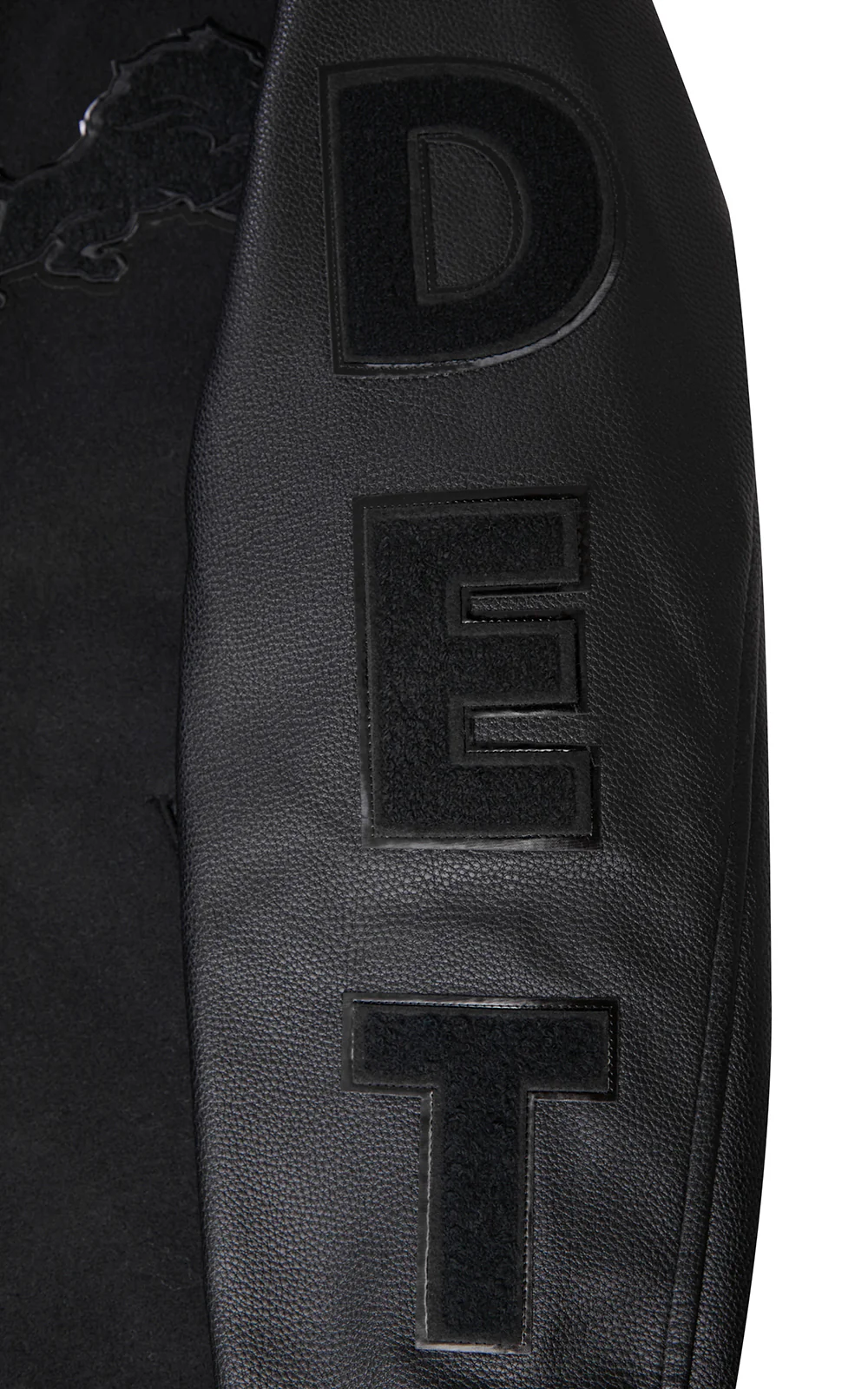 NFL DETROIT LIONS TRIPLE BLACK MEN'S MEN'S WOOL VARSITY JACKET FDL6410284-3BK - Image 8