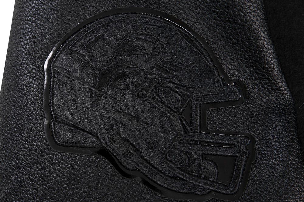 NFL DETROIT LIONS TRIPLE BLACK MEN'S MEN'S WOOL VARSITY JACKET FDL6410284-3BK - Image 9