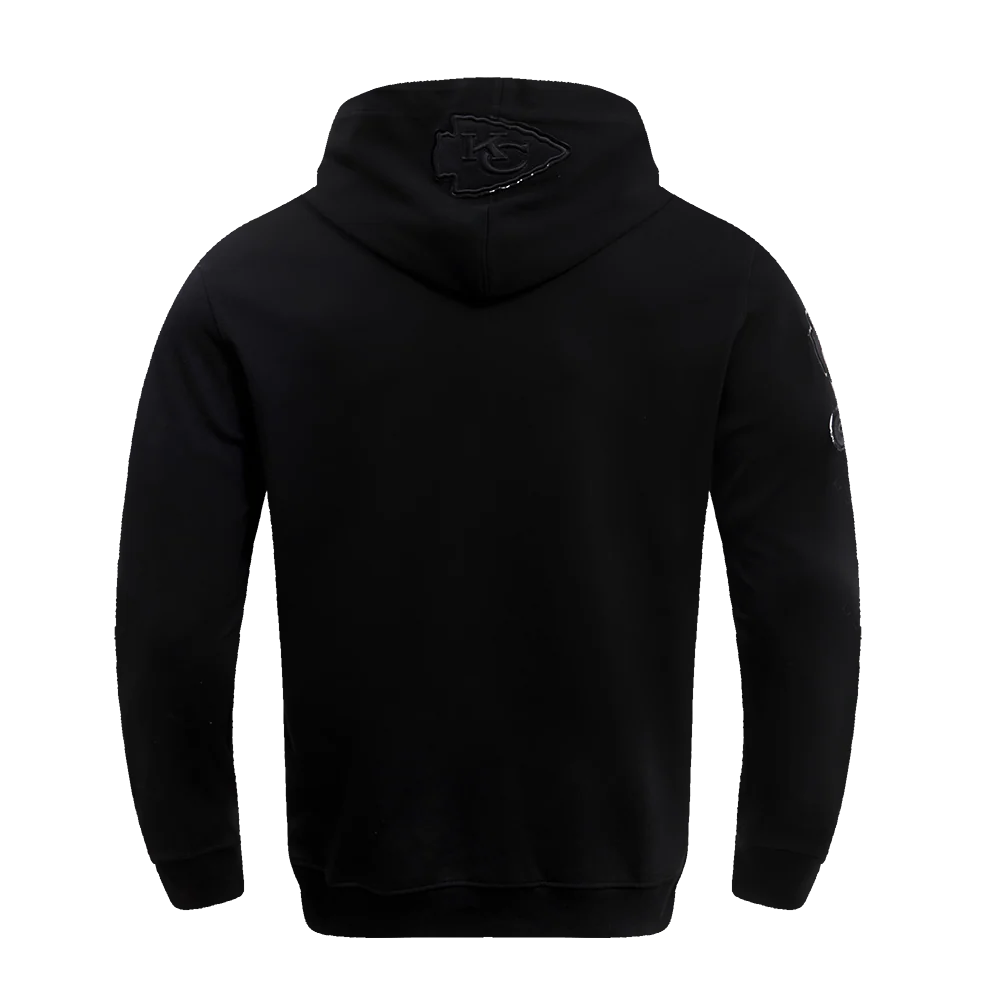 NFL KANSAS CITY CHIEFS TRIPLE BLACK MEN'S PULLOVER HOODIE FKC5410202-3BK - Image 4