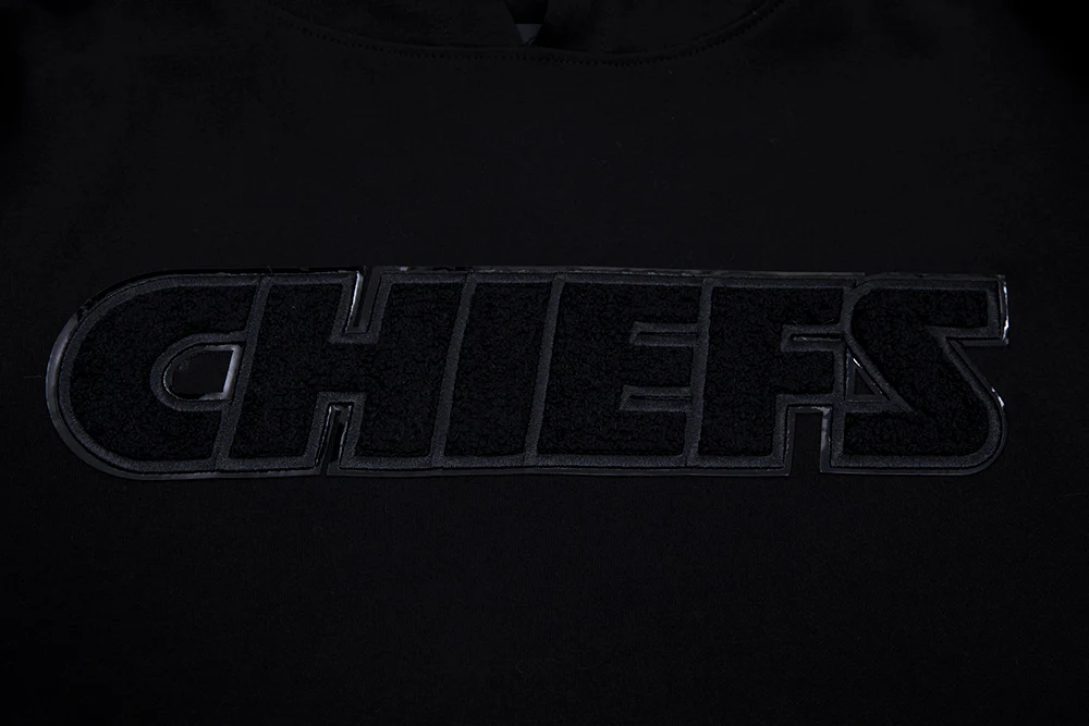 NFL KANSAS CITY CHIEFS TRIPLE BLACK MEN'S PULLOVER HOODIE FKC5410202-3BK - Image 5