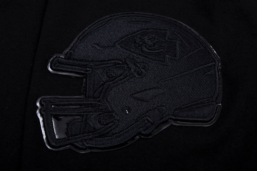 NFL KANSAS CITY CHIEFS TRIPLE BLACK MEN'S PULLOVER HOODIE FKC5410202-3BK - Image 7