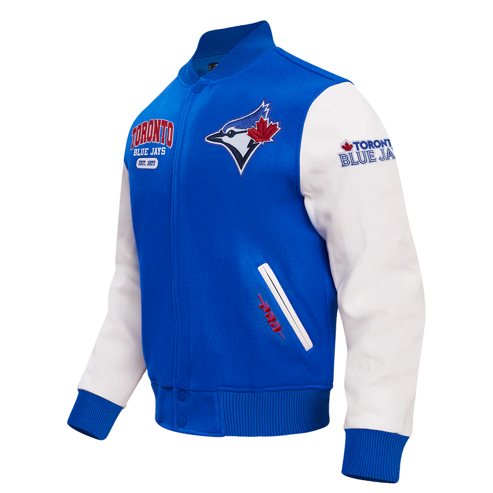 TORONTO BLUE JAYS CITY ARCH M WOOL VARSITY JACKET LTJ6315309-RWH - Image 2