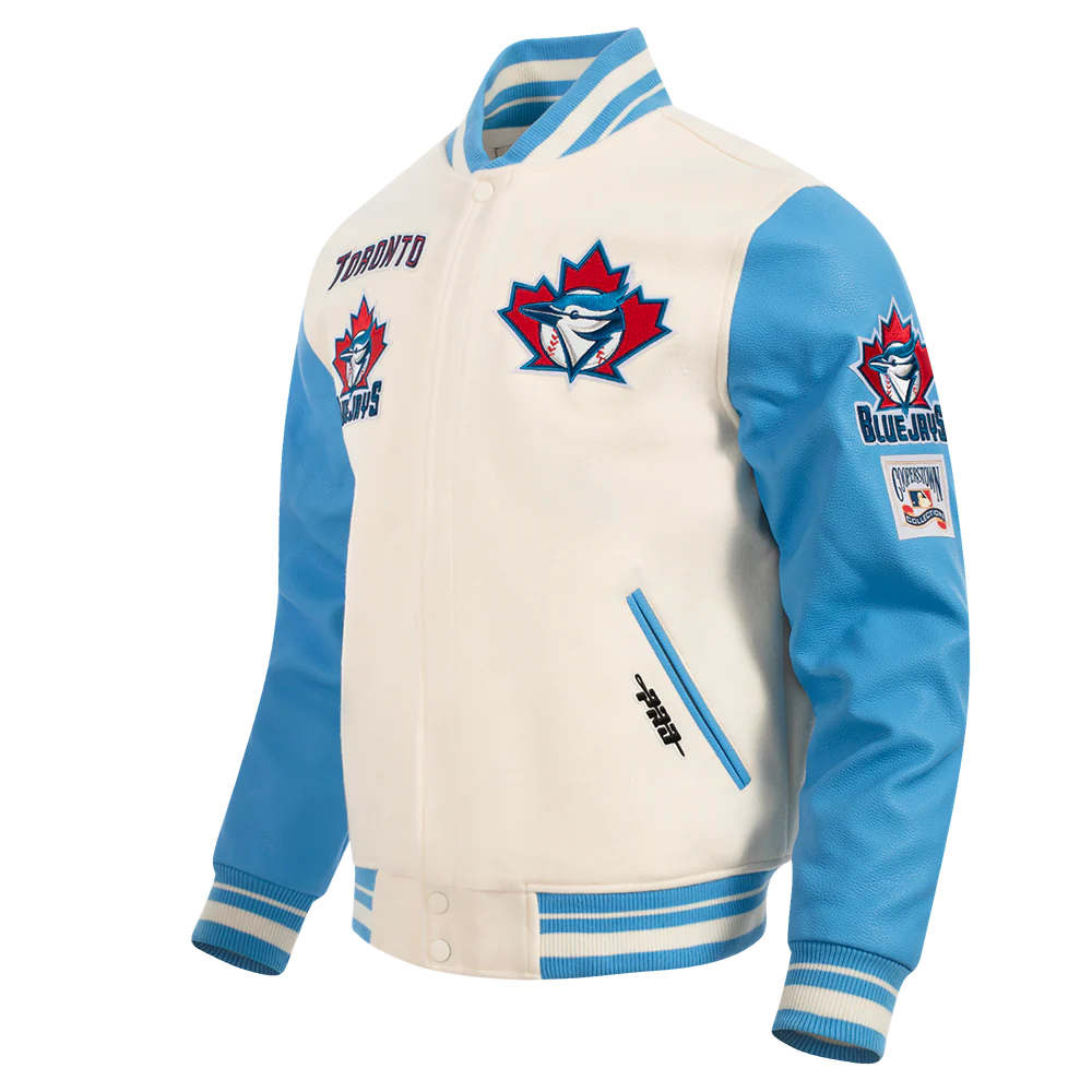 TORONTO BLUE JAYS RETRO CLASSICS RIB WOOL VARSITY JACKET LTJ6314382-EUN - Image 3