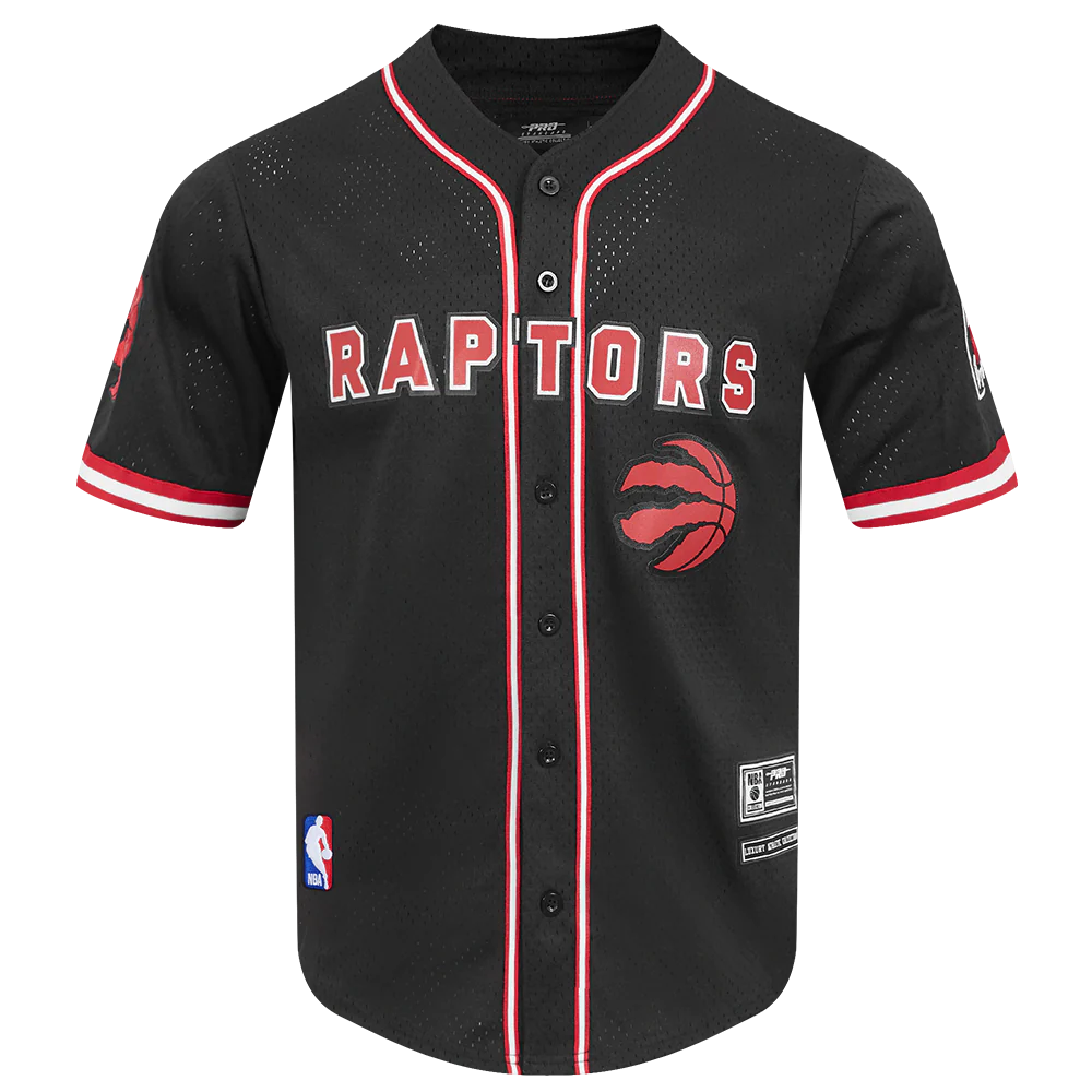TORONTO RAPTORS CLASSIC MESH BUTTON DOWN SHIRT BTR1514939-BKR