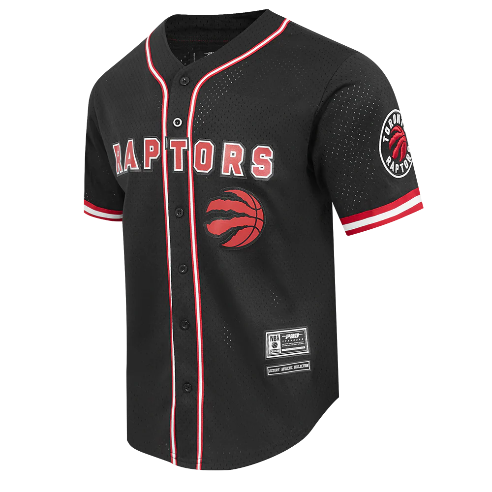 TORONTO RAPTORS CLASSIC MESH BUTTON DOWN SHIRT BTR1514939-BKR - Image 2